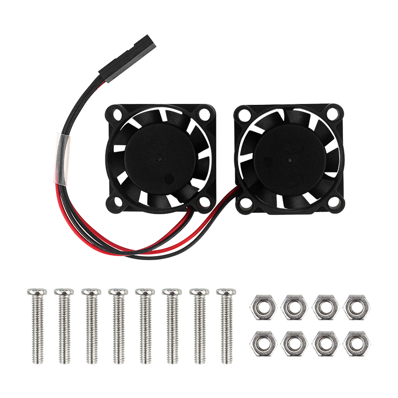Raspberry Pi Water Cooling Kit - Podwójny wentylator chłodnicy dla Raspberry Pi