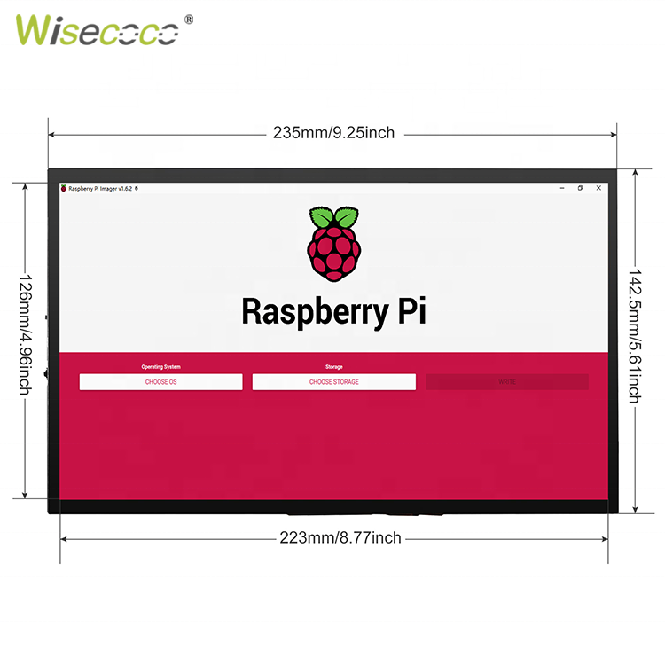 Wyświetlacz LCD IPS 10,1 cala  – Raspberry Pi 10.1 Inch Capacitive Touch Screen Ips recenzja i cena