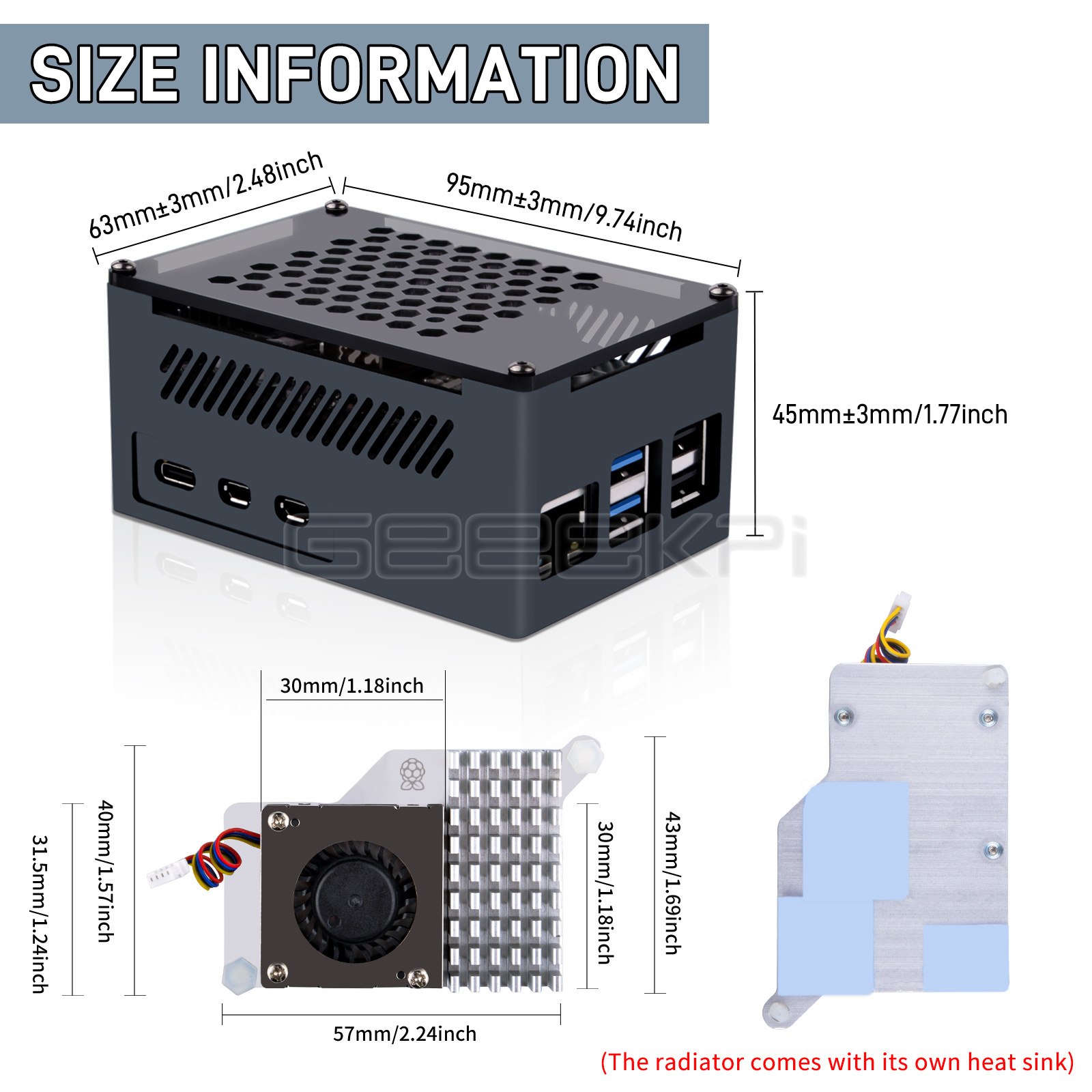 GeeekPi M.2 NVME M-key & PoE+  – Argon One V3 M.2 Nvme Case recenzja i cena